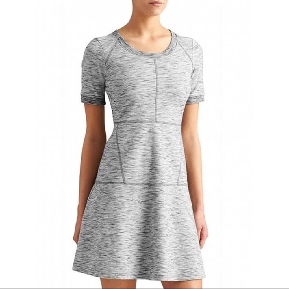 Athleta - Textured En Route Dress - Grey Heather - Size XL